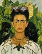 Frida Kahlo, Self Portrait with Thorn Necklace