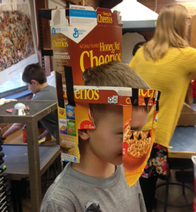 The ubiquitous cereal box is transformed by a 4th grade student.
