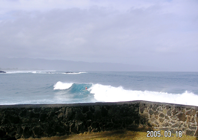 Surfing Waimea