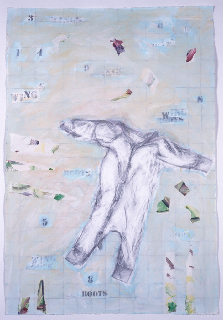 Roots and Wings, Embossing, graphite, acrylic, collage on paper, 44"x30", ©NanciHersh $300 .00 with free shipping  